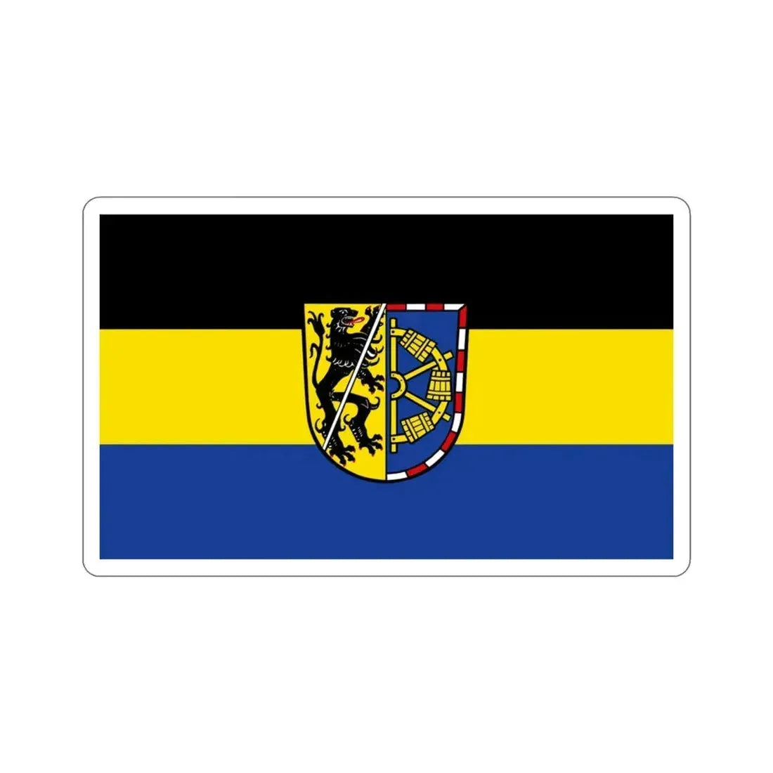 Flag of Erlangen Höchstadt Germany STICKER Vinyl Die-Cut Decal 3 Inch - The Sticker Space