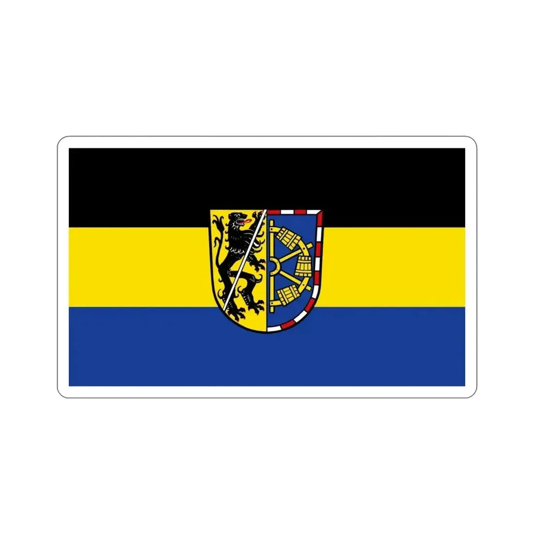 Flag of Erlangen Höchstadt Germany STICKER Vinyl Die-Cut Decal 4 Inch - The Sticker Space