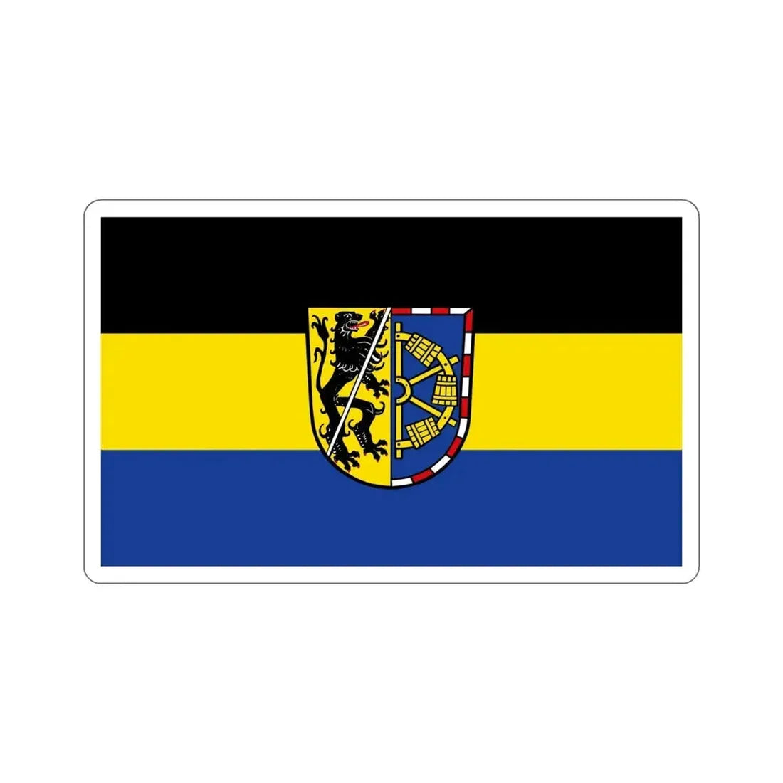 Flag of Erlangen Höchstadt Germany STICKER Vinyl Die-Cut Decal 5 Inch - The Sticker Space