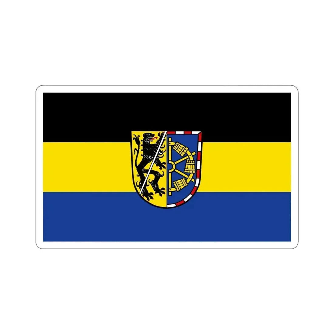 Flag of Erlangen Höchstadt Germany STICKER Vinyl Die-Cut Decal 6 Inch - The Sticker Space