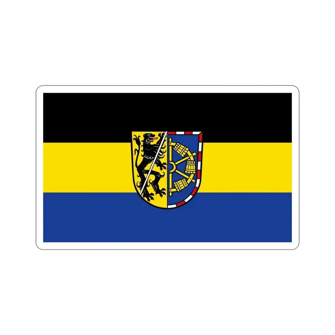 Flag of Erlangen Höchstadt Germany STICKER Vinyl Die-Cut Decal 6 Inch - The Sticker Space