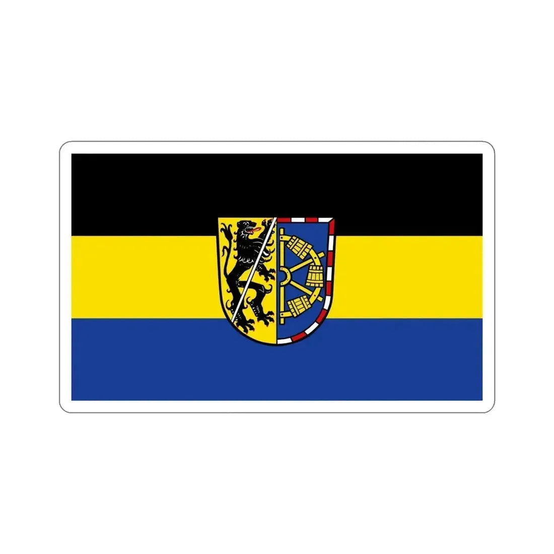 Flag of Erlangen Höchstadt Germany STICKER Vinyl Die-Cut Decal - The Sticker Space
