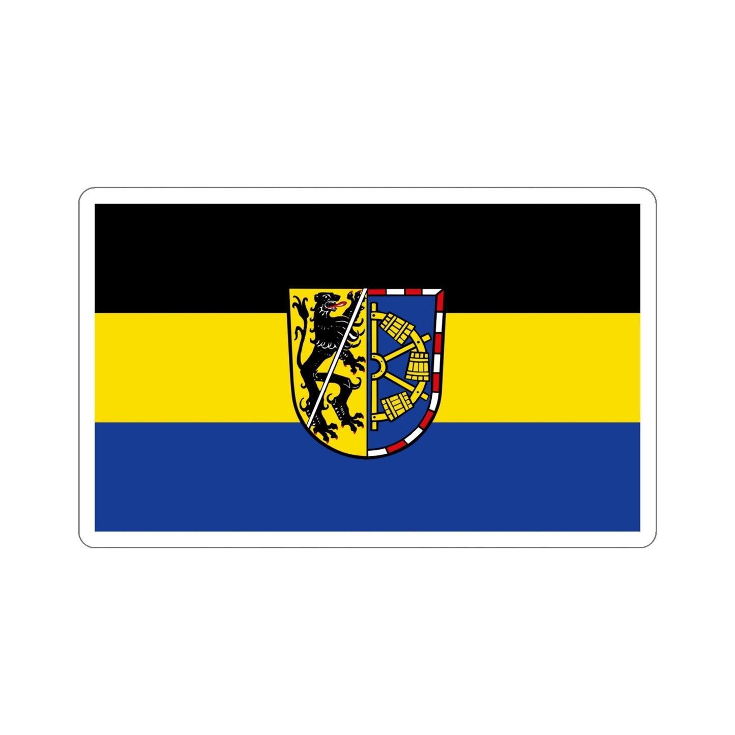 Flag of Erlangen Höchstadt Germany STICKER Vinyl Die-Cut Decal-6 Inch-The Sticker Space