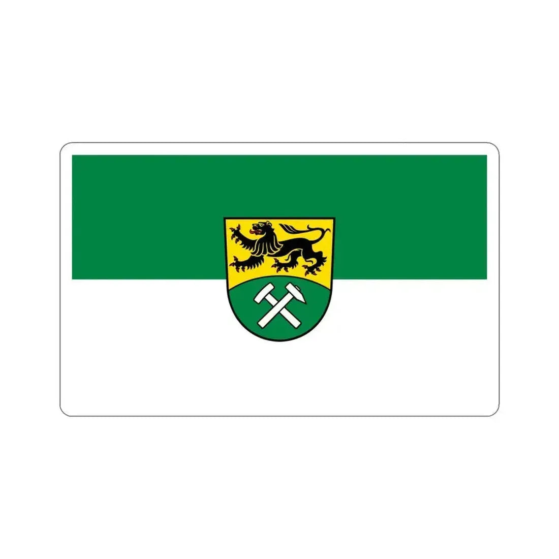 Flag of Erzgebirgskreises Germany STICKER Vinyl Die-Cut Decal 4 Inch - The Sticker Space