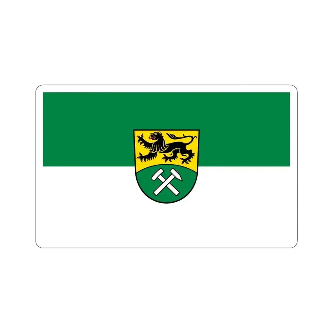 Flag of Erzgebirgskreises Germany STICKER Vinyl Die-Cut Decal 4 Inch - The Sticker Space