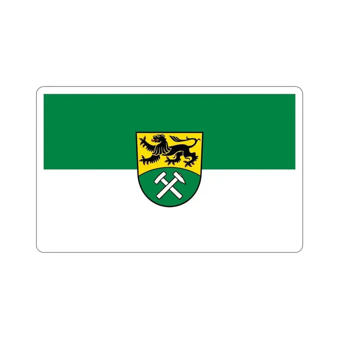 Flag of Erzgebirgskreises Germany STICKER Vinyl Die-Cut Decal 5 Inch - The Sticker Space