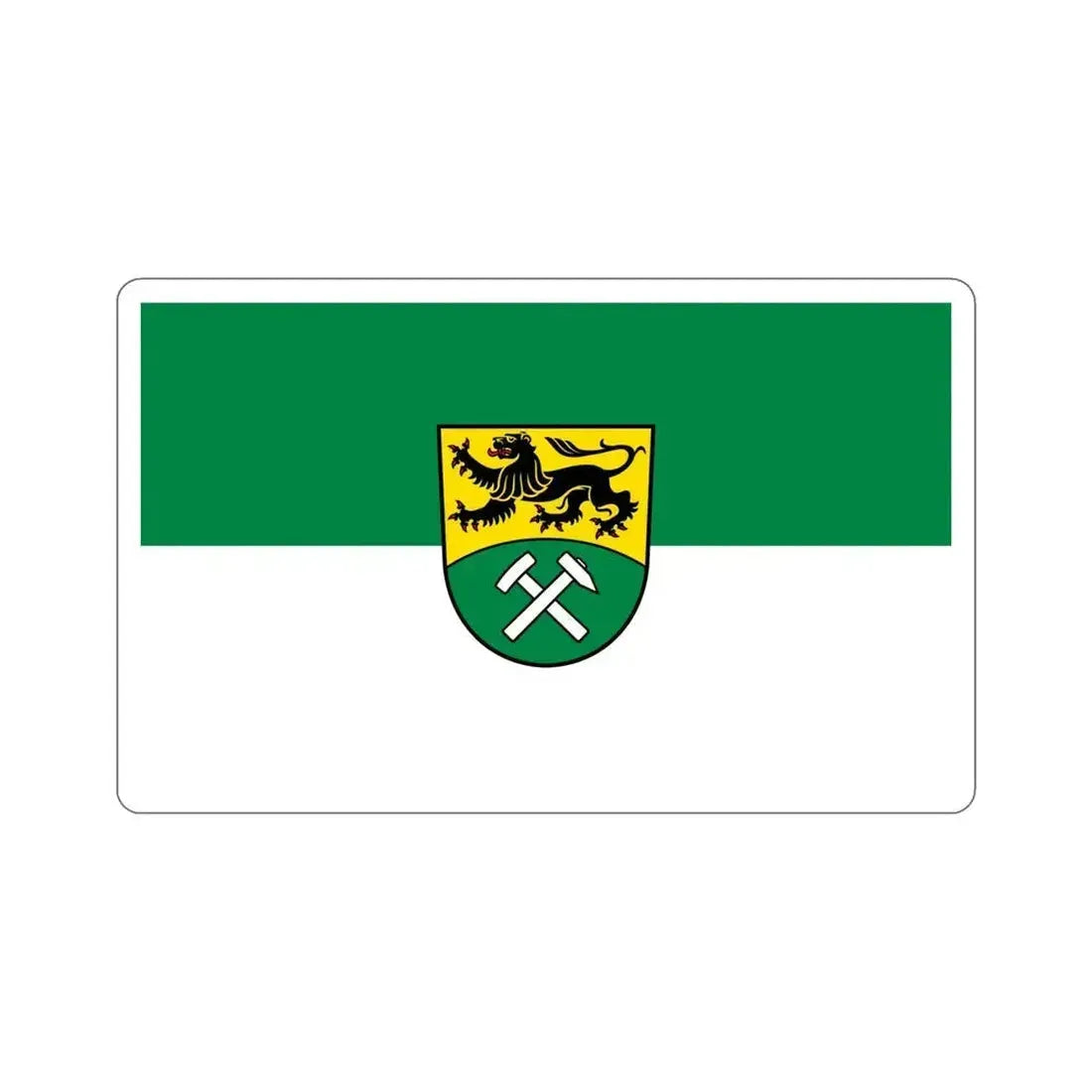 Flag of Erzgebirgskreises Germany STICKER Vinyl Die-Cut Decal 6 Inch - The Sticker Space