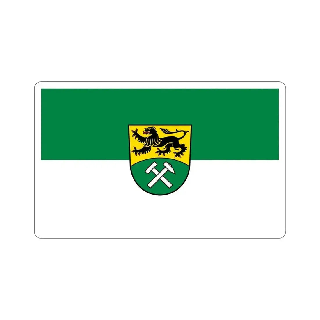 Flag of Erzgebirgskreises Germany STICKER Vinyl Die-Cut Decal 6 Inch - The Sticker Space
