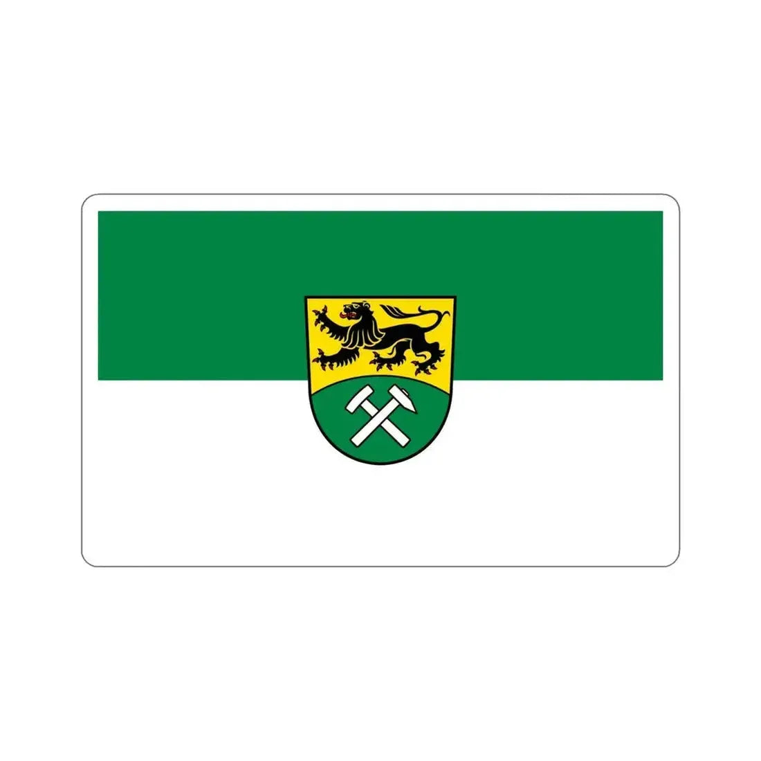 Flag of Erzgebirgskreises Germany STICKER Vinyl Die-Cut Decal - The Sticker Space
