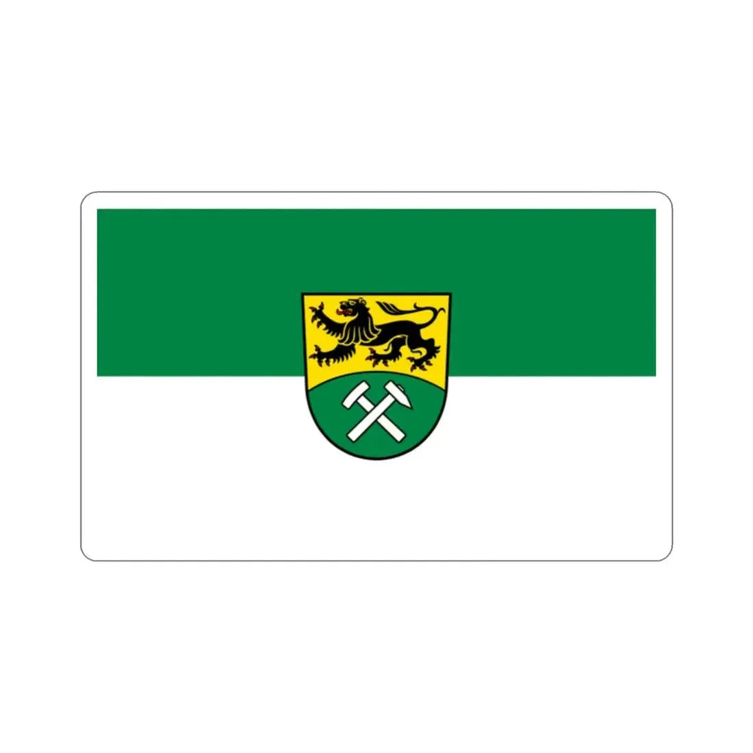Flag of Erzgebirgskreises Germany STICKER Vinyl Die-Cut Decal - The Sticker Space