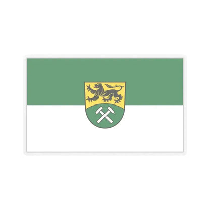Flag of Erzgebirgskreises Germany - STICKER Vinyl Kiss-Cut Decal 3 Inch Transparent - The Sticker Space