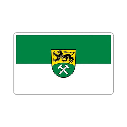 Flag of Erzgebirgskreises Germany - STICKER Vinyl Kiss-Cut Decal 3 Inch White - The Sticker Space
