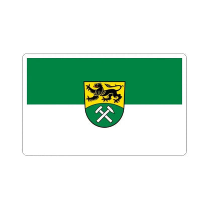 Flag of Erzgebirgskreises Germany - STICKER Vinyl Kiss-Cut Decal 4 Inch White - The Sticker Space