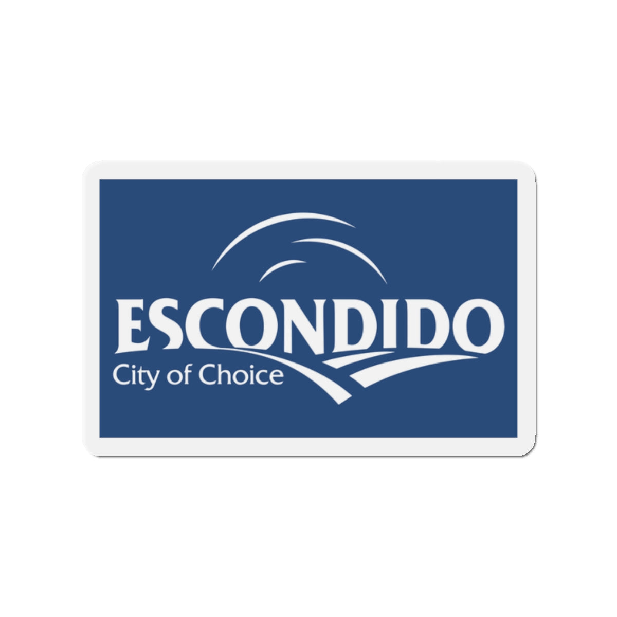 Flag of Escondido California - Die-Cut Magnet-2" x 2"-The Sticker Space