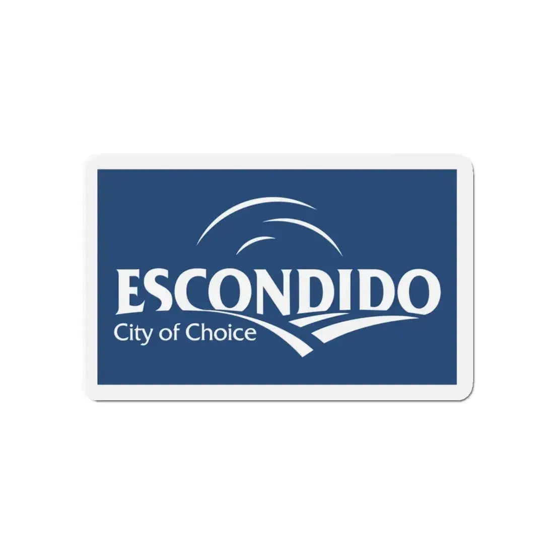 Flag of Escondido California - Refrigerator Magnet 4 Inch - The Sticker Space