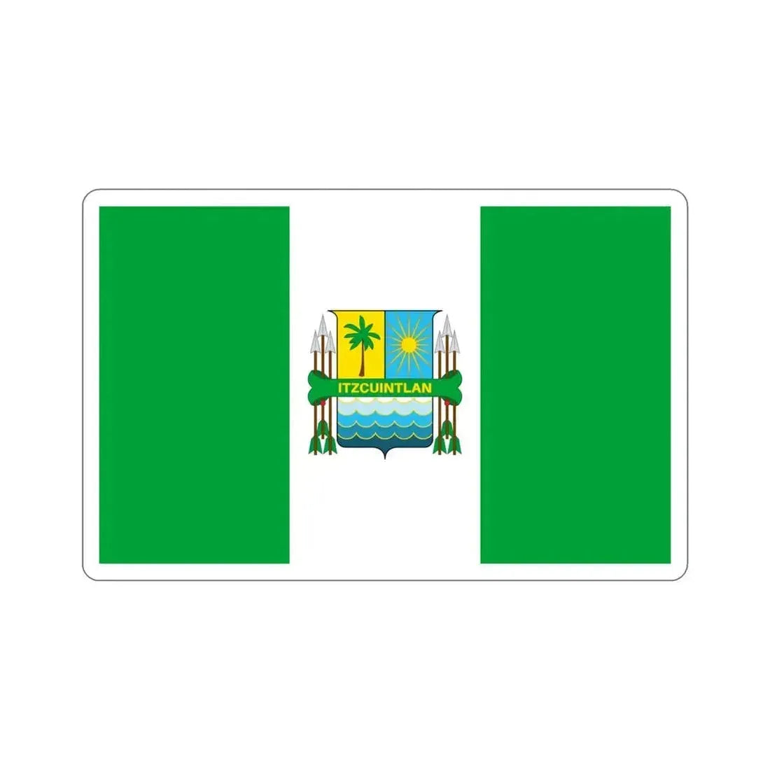 Flag of Escuintla Department, Guatemala STICKER Vinyl Die-Cut Decal 4 Inch - The Sticker Space