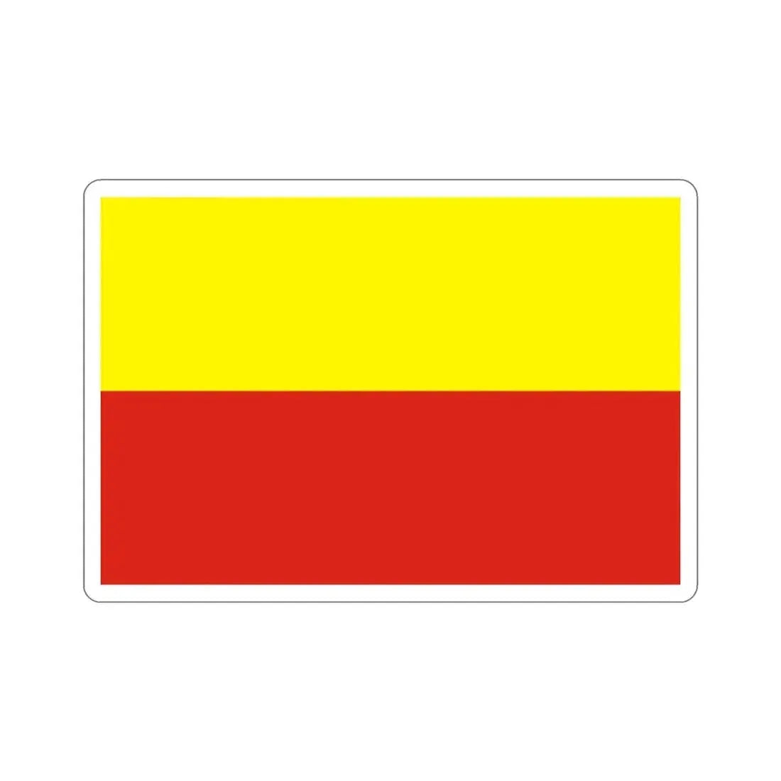 Flag of České Budějovice Czech Republic STICKER Vinyl Die-Cut Decal 2 Inch - The Sticker Space