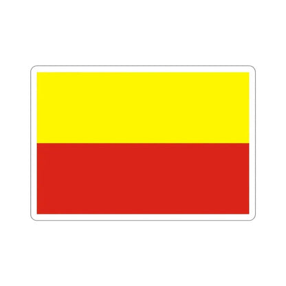 Flag of České Budějovice Czech Republic STICKER Vinyl Die-Cut Decal 2 Inch - The Sticker Space