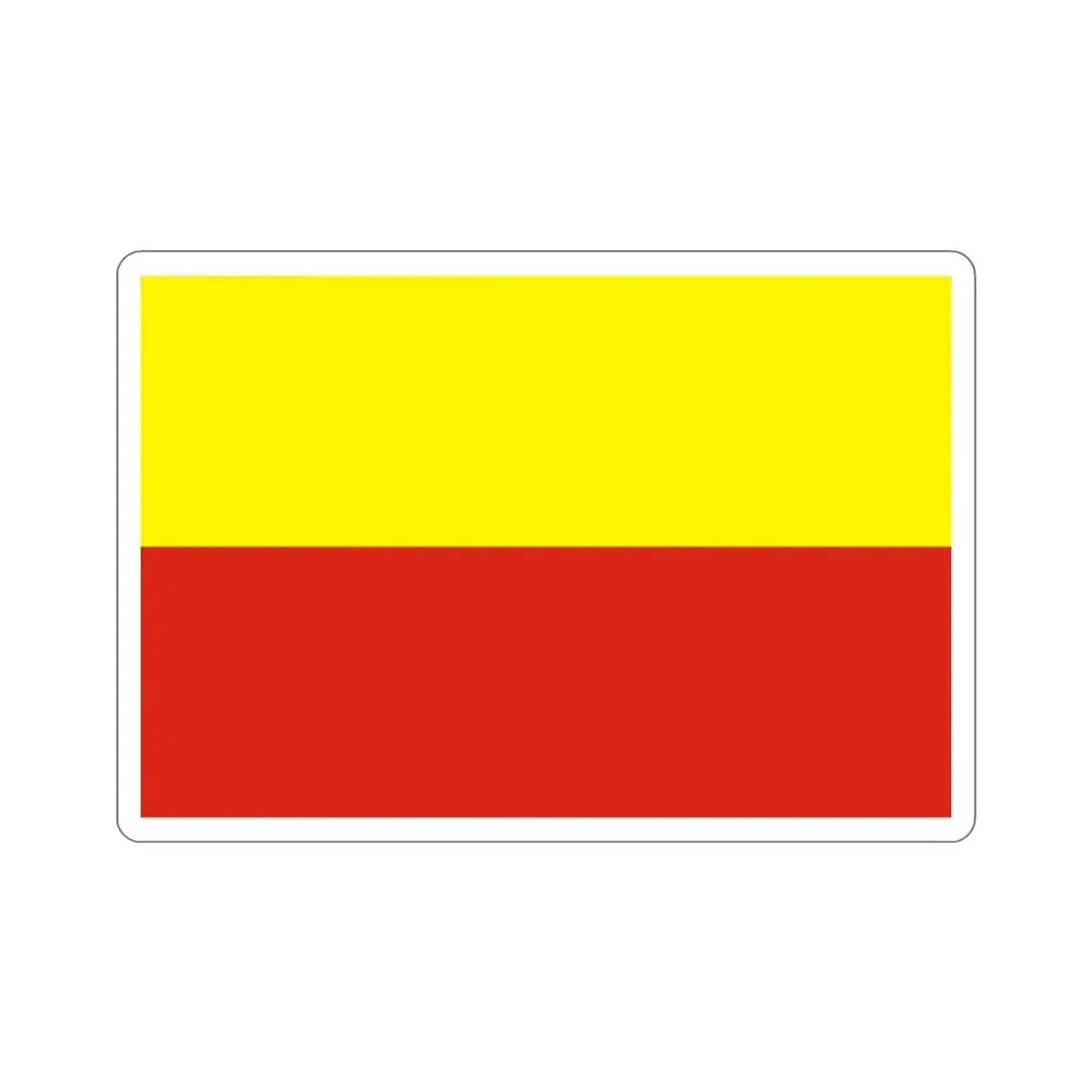 Flag of České Budějovice Czech Republic STICKER Vinyl Die-Cut Decal 2 Inch - The Sticker Space