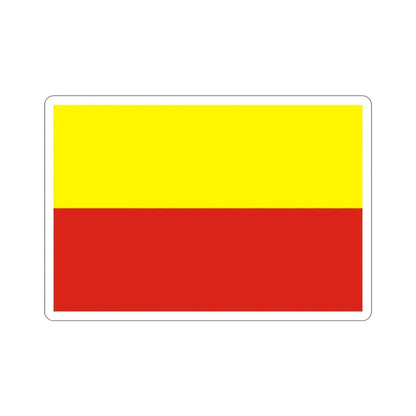 Flag of České Budějovice Czech Republic STICKER Vinyl Die-Cut Decal 2 Inch - The Sticker Space