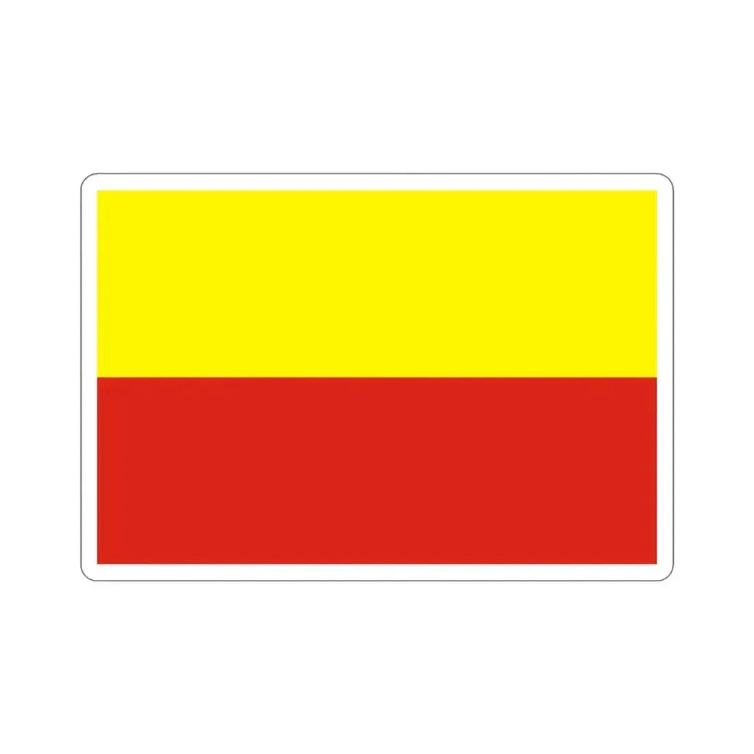 Flag of České Budějovice Czech Republic STICKER Vinyl Die-Cut Decal 3 Inch - The Sticker Space