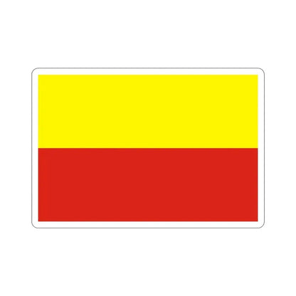 Flag of České Budějovice Czech Republic STICKER Vinyl Die-Cut Decal 3 Inch - The Sticker Space