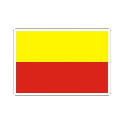 Flag of České Budějovice Czech Republic STICKER Vinyl Die-Cut Decal 3 Inch - The Sticker Space