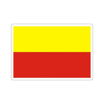 Flag of České Budějovice Czech Republic STICKER Vinyl Die-Cut Decal 4 Inch - The Sticker Space