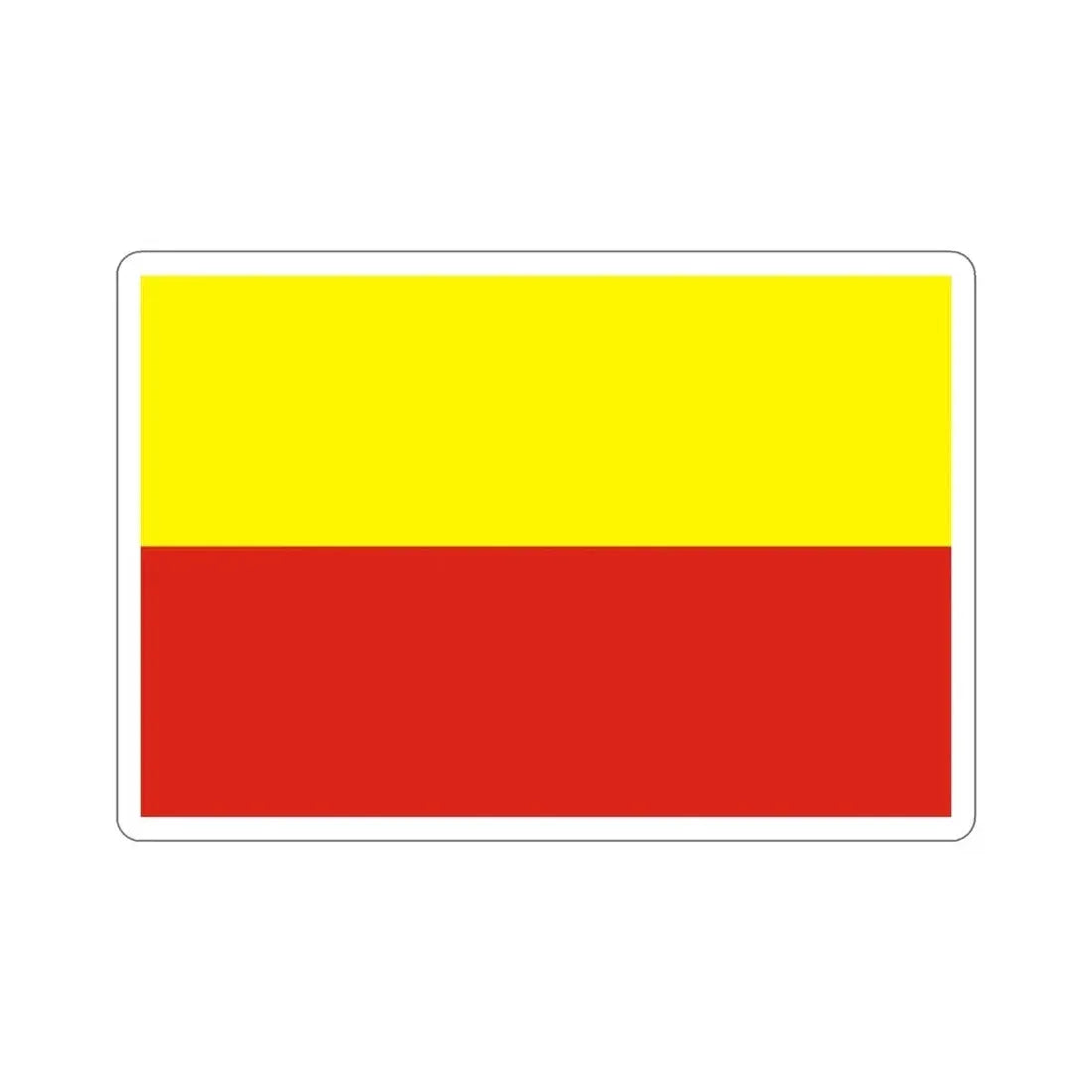 Flag of České Budějovice Czech Republic STICKER Vinyl Die-Cut Decal 4 Inch - The Sticker Space