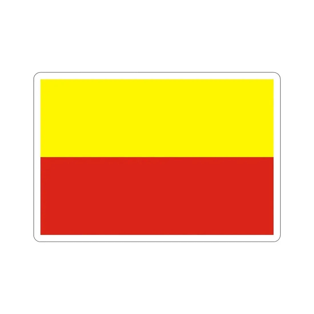 Flag of České Budějovice Czech Republic STICKER Vinyl Die-Cut Decal 5 Inch - The Sticker Space