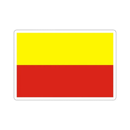 Flag of České Budějovice Czech Republic STICKER Vinyl Die-Cut Decal 5 Inch - The Sticker Space