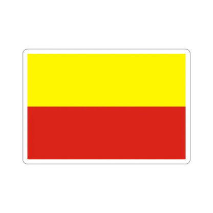 Flag of České Budějovice Czech Republic STICKER Vinyl Die-Cut Decal 5 Inch - The Sticker Space