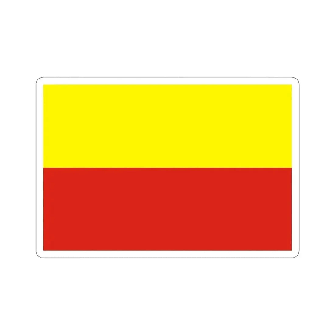 Flag of České Budějovice Czech Republic STICKER Vinyl Die-Cut Decal 6 Inch - The Sticker Space