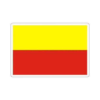 Flag of České Budějovice Czech Republic STICKER Vinyl Die-Cut Decal 6 Inch - The Sticker Space