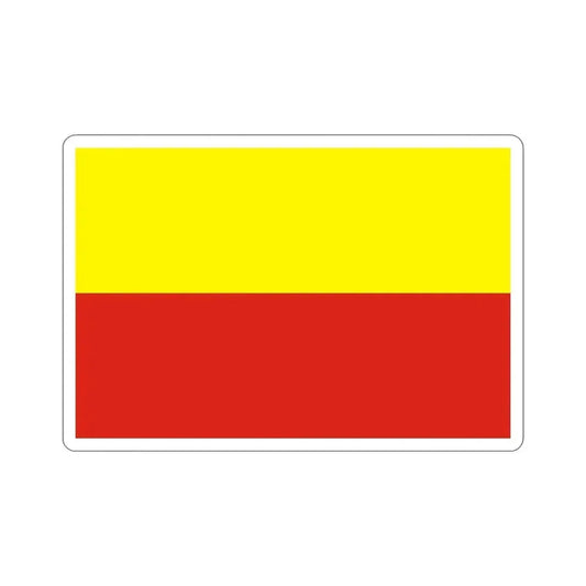 Flag of České Budějovice Czech Republic STICKER Vinyl Die-Cut Decal 6 Inch - The Sticker Space