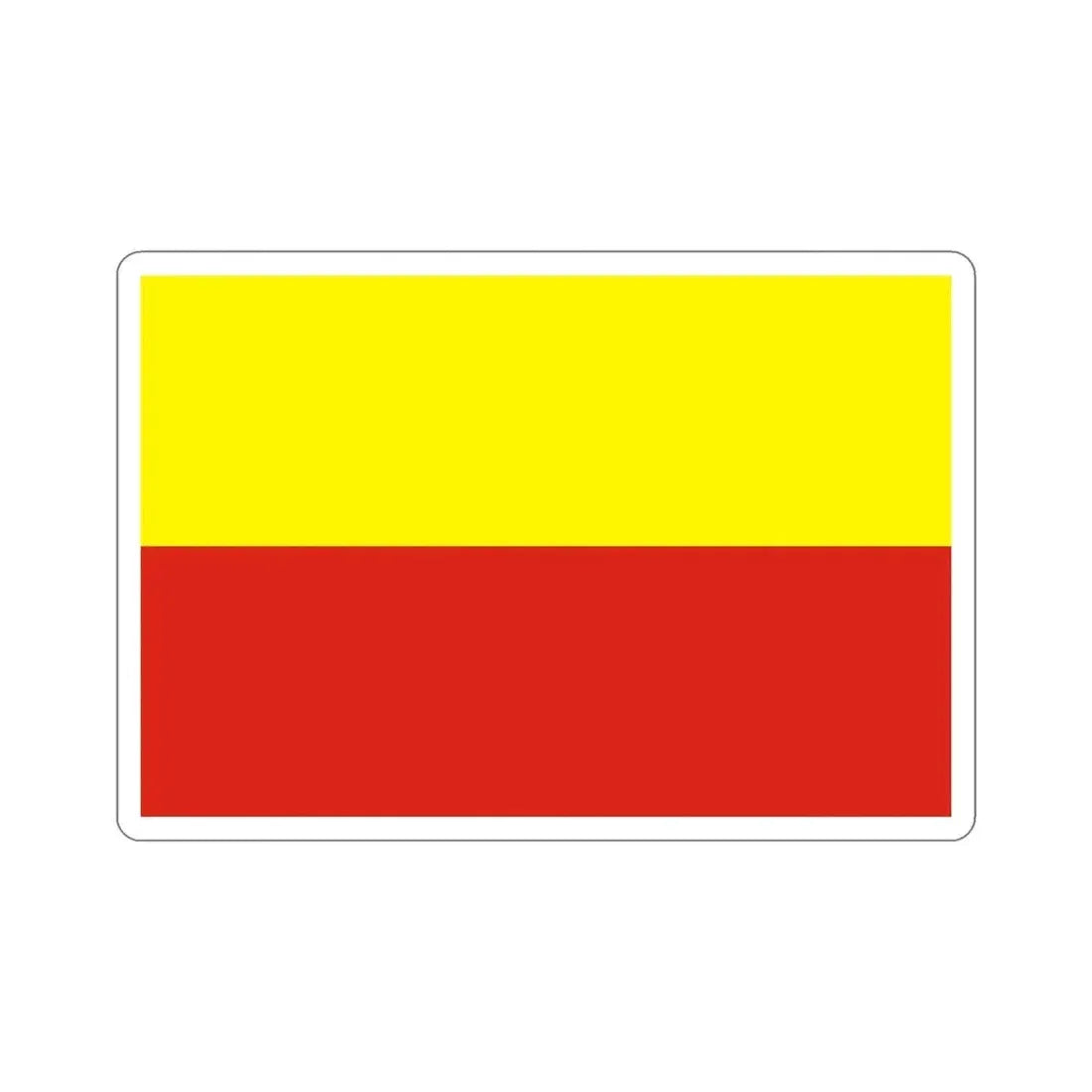 Flag of České Budějovice Czech Republic STICKER Vinyl Die-Cut Decal 6 Inch - The Sticker Space