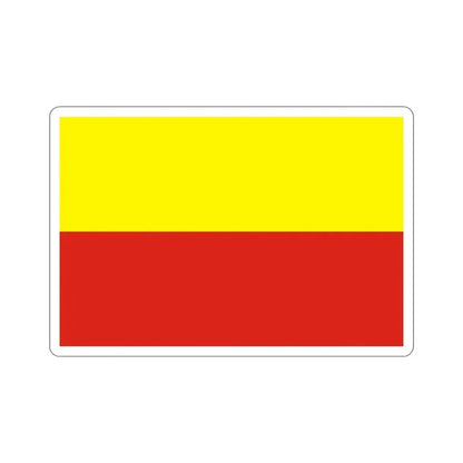 Flag of České Budějovice Czech Republic STICKER Vinyl Die-Cut Decal 6 Inch - The Sticker Space