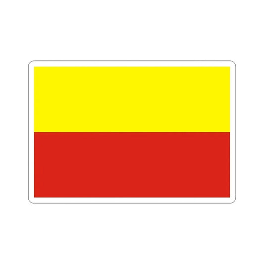 Flag of České Budějovice Czech Republic STICKER Vinyl Die-Cut Decal 6 Inch - The Sticker Space