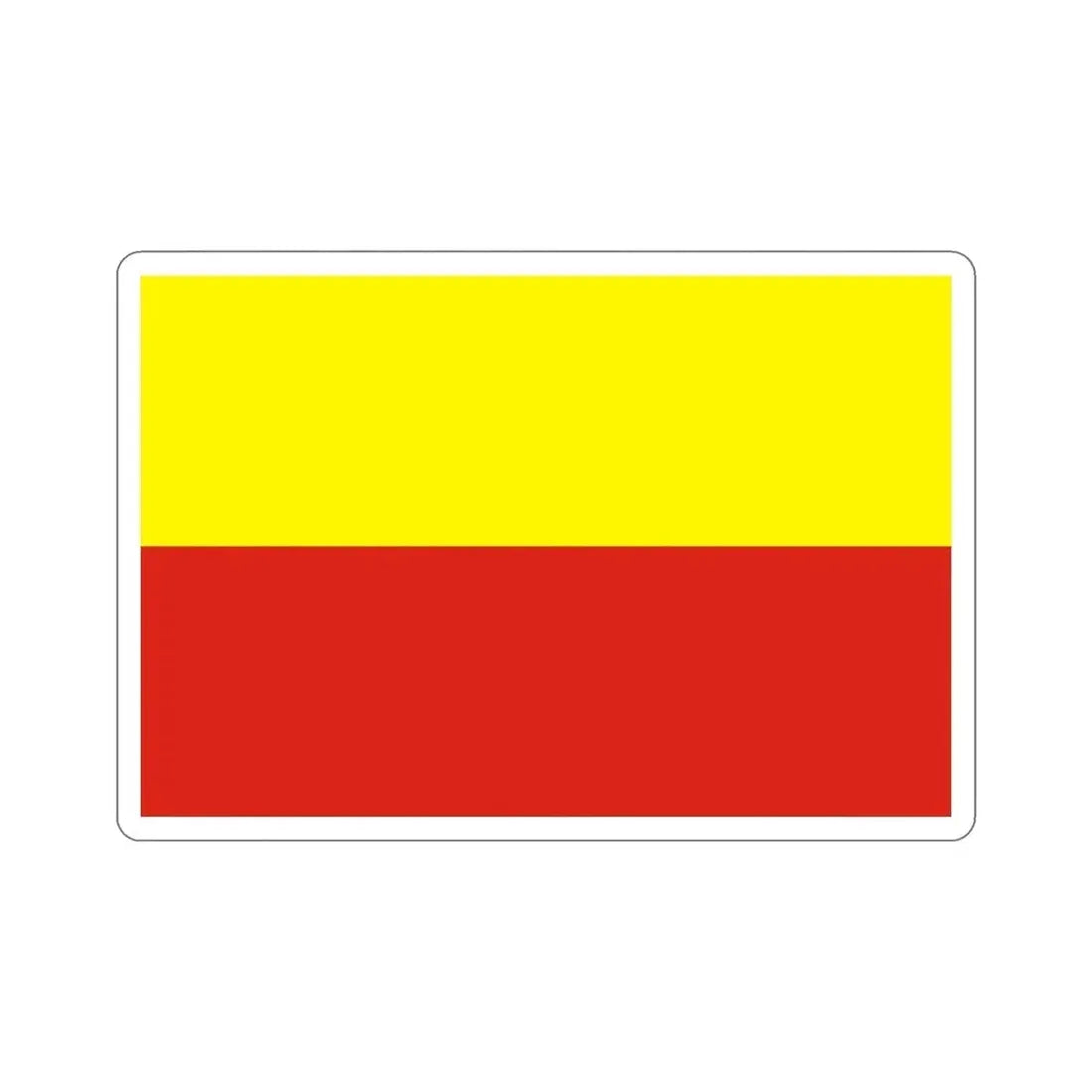 Flag of České Budějovice Czech Republic STICKER Vinyl Die-Cut Decal - The Sticker Space