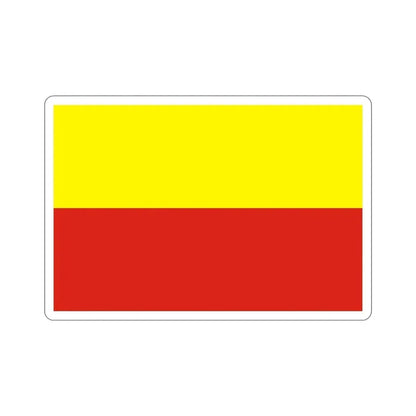 Flag of České Budějovice Czech Republic STICKER Vinyl Die-Cut Decal - The Sticker Space