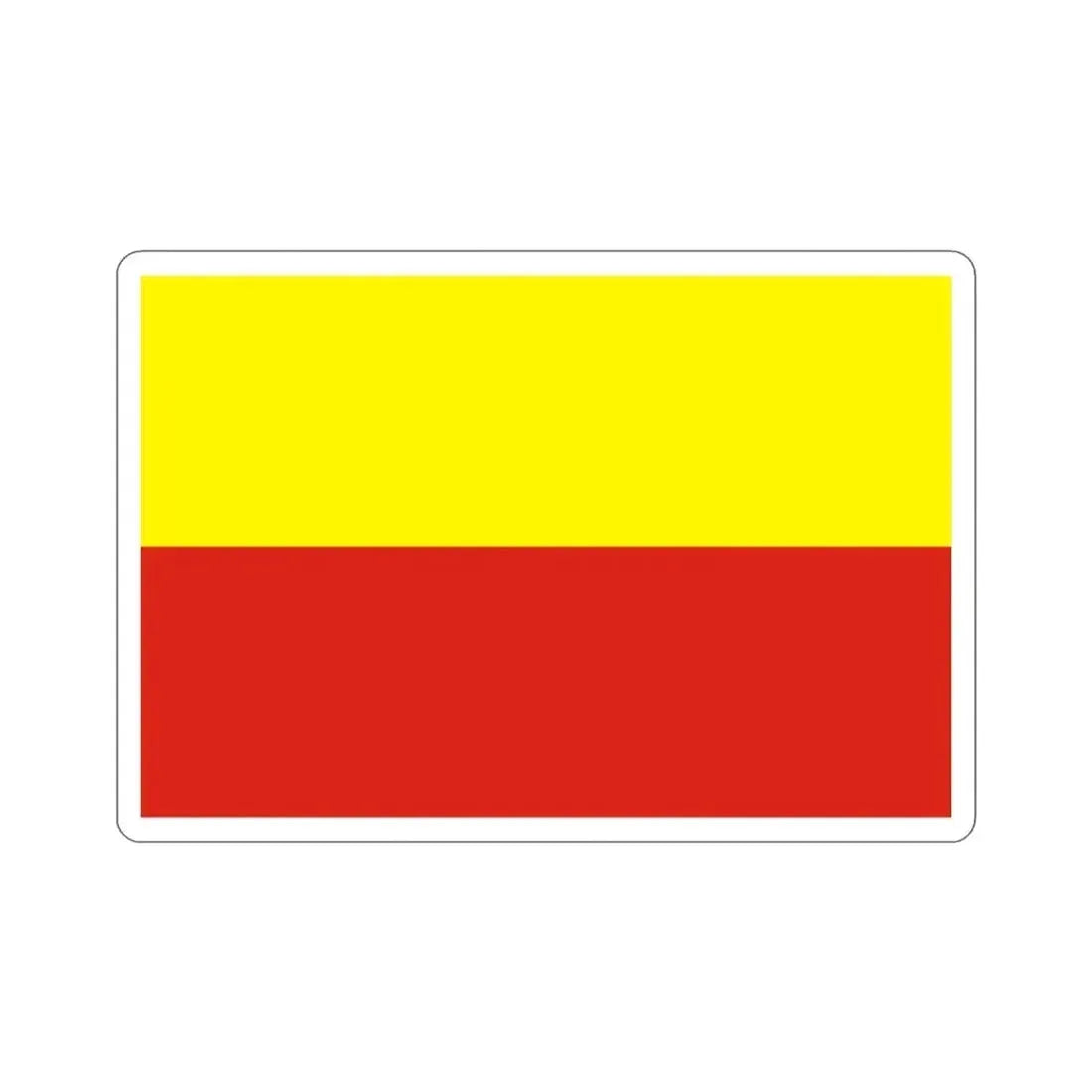 Flag of České Budějovice Czech Republic STICKER Vinyl Die-Cut Decal - The Sticker Space