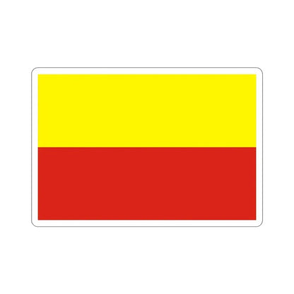 Flag of České Budějovice Czech Republic STICKER Vinyl Die-Cut Decal - The Sticker Space