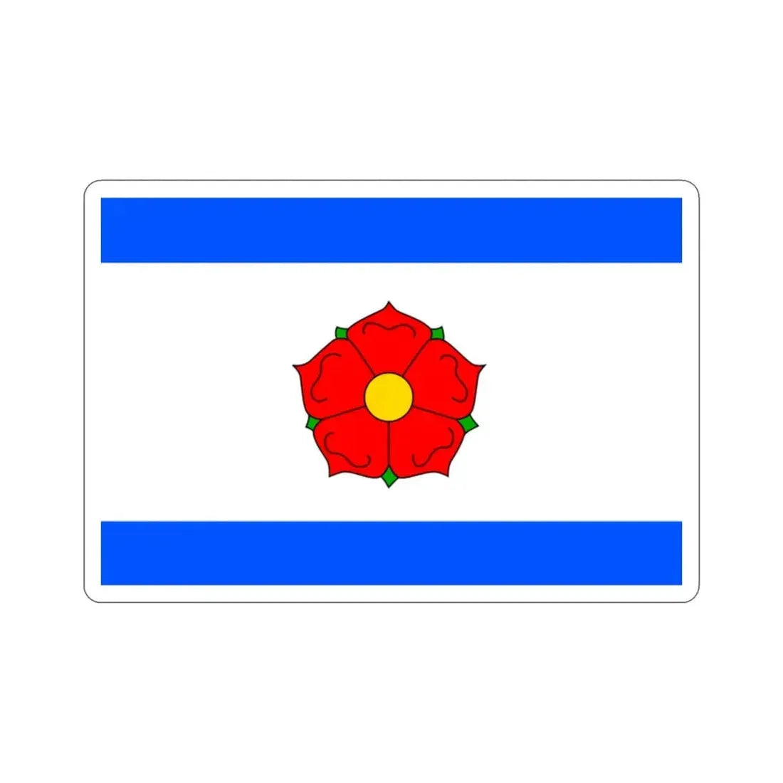 Flag of Český Krumlov Czech Republic STICKER Vinyl Die-Cut Decal 2 Inch - The Sticker Space