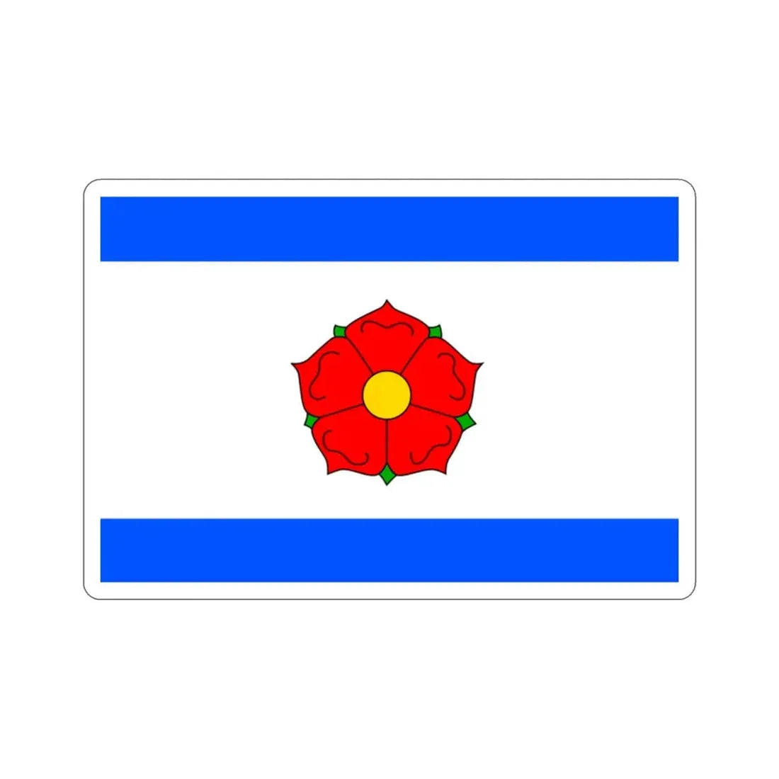 Flag of Český Krumlov Czech Republic STICKER Vinyl Die-Cut Decal 2 Inch - The Sticker Space