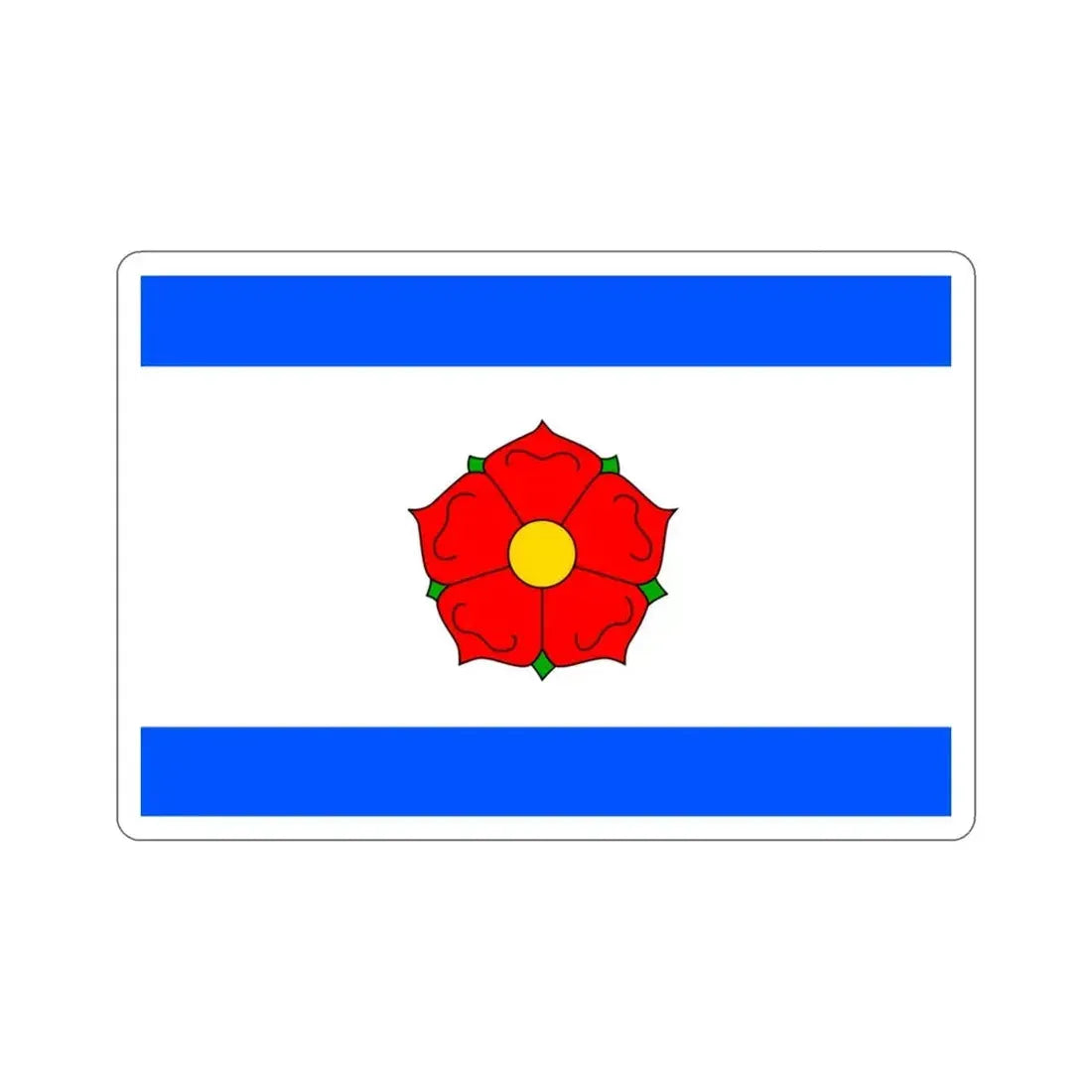 Flag of Český Krumlov Czech Republic STICKER Vinyl Die-Cut Decal 3 Inch - The Sticker Space