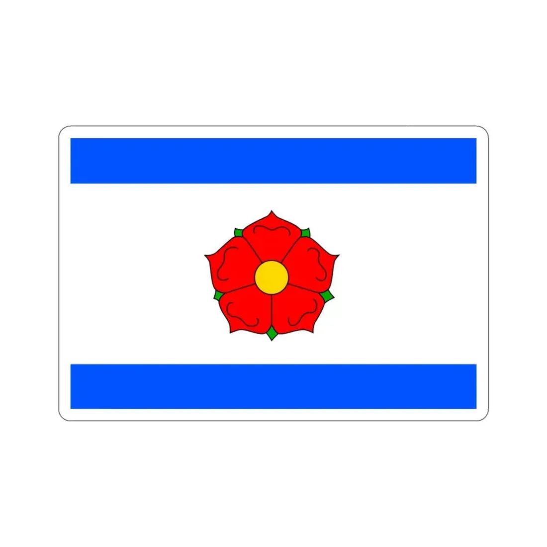 Flag of Český Krumlov Czech Republic STICKER Vinyl Die-Cut Decal 3 Inch - The Sticker Space