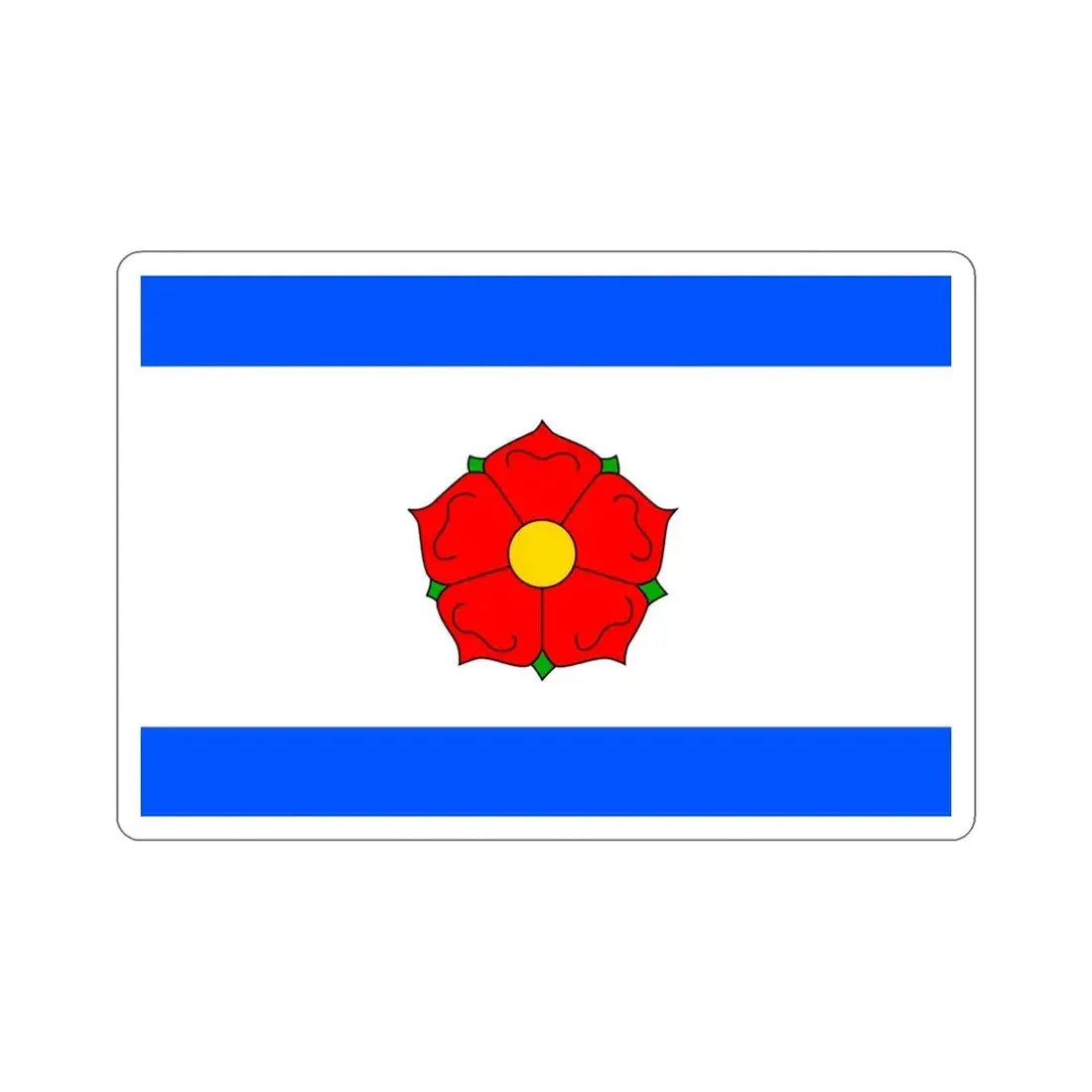 Flag of Český Krumlov Czech Republic STICKER Vinyl Die-Cut Decal 4 Inch - The Sticker Space