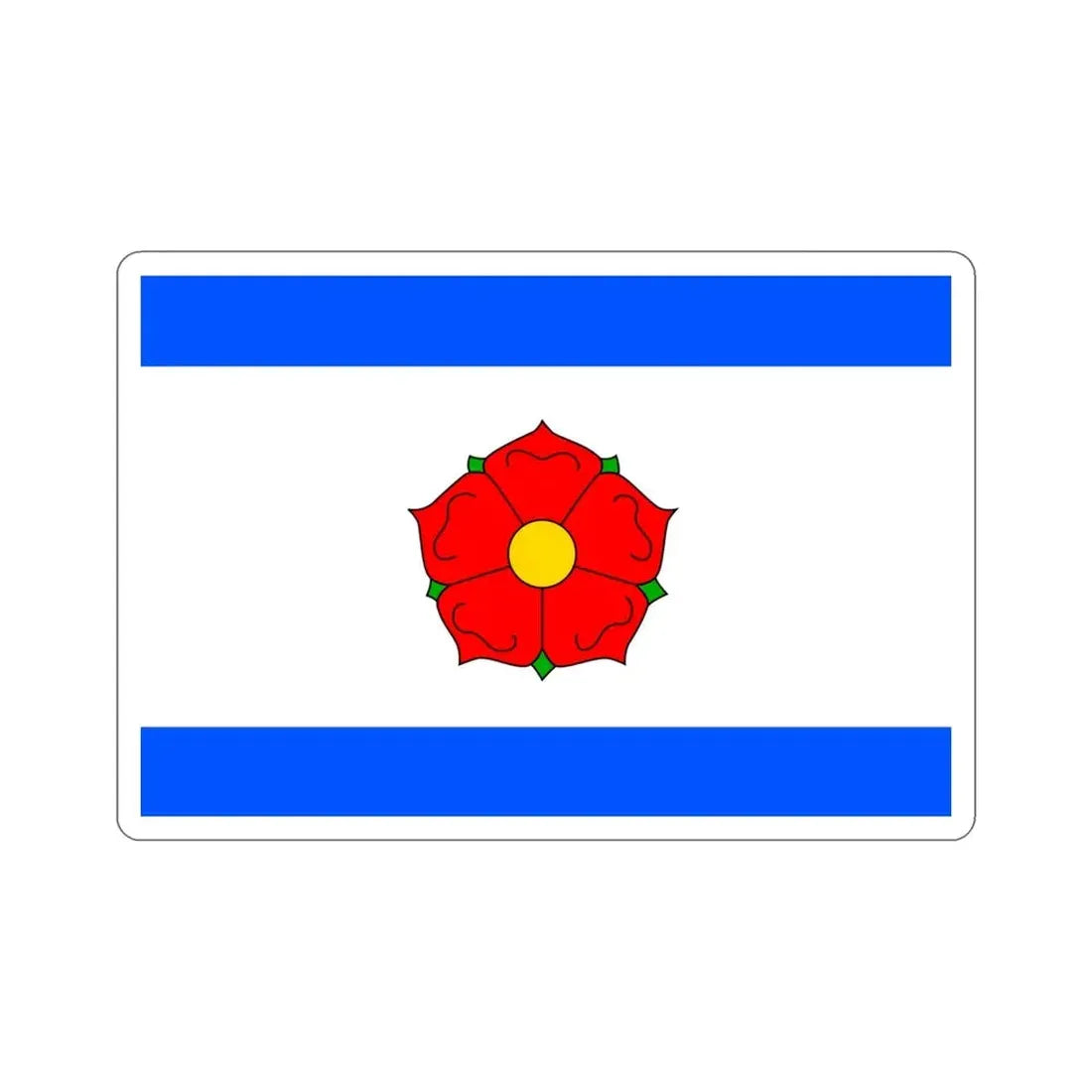 Flag of Český Krumlov Czech Republic STICKER Vinyl Die-Cut Decal 4 Inch - The Sticker Space