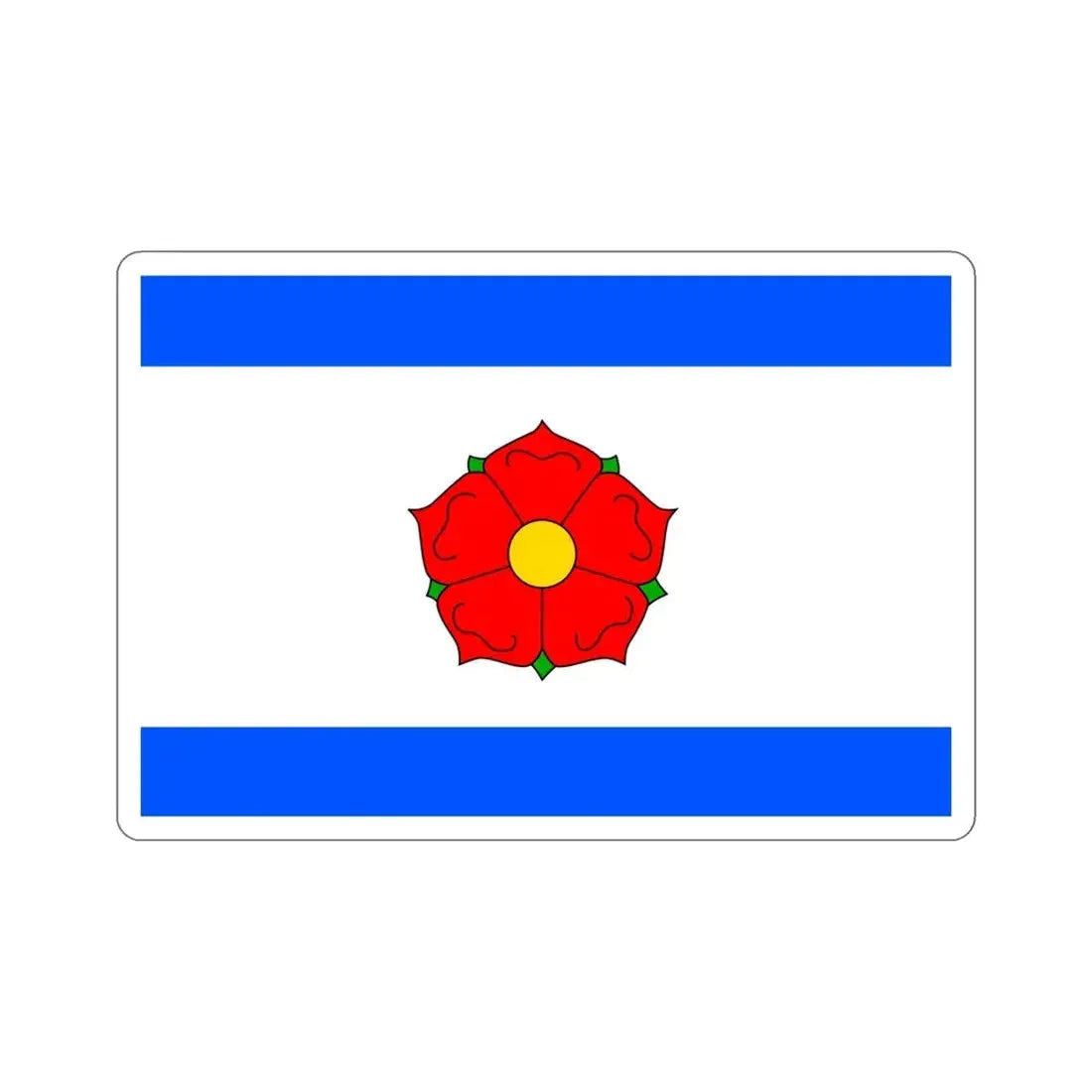 Flag of Český Krumlov Czech Republic STICKER Vinyl Die-Cut Decal 6 Inch - The Sticker Space