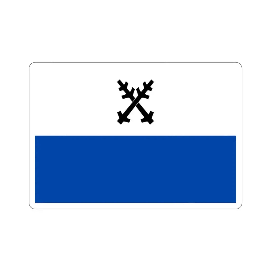 Flag of Česká Lípa Czech Republic STICKER Vinyl Die-Cut Decal 2 Inch - The Sticker Space